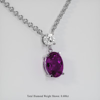 3.83 Ct. Gemstone Pendant, Platinum 950 2