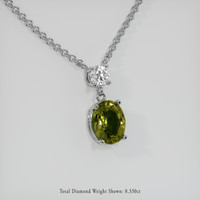 1.73 Ct. Gemstone Pendant, Platinum 950 2