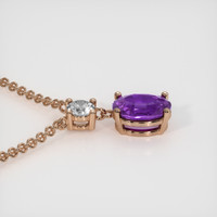 1.59 Ct. Gemstone Necklace, 14K Rose Gold 3