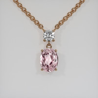 2.52 Ct. Gemstone Necklace, 14K Rose Gold 1