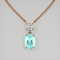 1.82 Ct. Gemstone Necklace, 14K Rose Gold 1