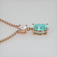 1.82 Ct. Gemstone Pendant, 14K Rose Gold 3