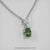 1.20 Ct. Gemstone Necklace, 14K White Gold 2