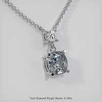 1.18 Ct. Gemstone Necklace, 14K White Gold 2