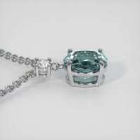 2.35 Ct. Gemstone Pendant, 14K White Gold 3