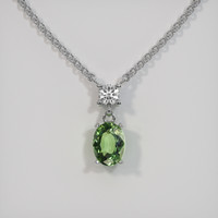 1.20 Ct. Gemstone Necklace, 18K White Gold 1