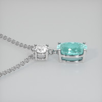 1.82 Ct. Gemstone Necklace, 18K White Gold 3