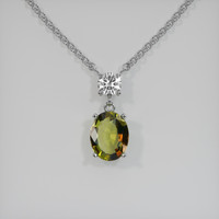1.73 Ct. Gemstone Necklace, 18K White Gold 1