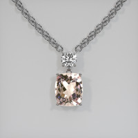 4.88 Ct. Gemstone Pendant, 18K White Gold 1