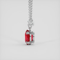 2.26 Ct. Ruby Necklace, 18K White Gold 3