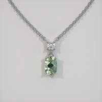 1.10 Ct. Sapphire Necklace, 18K White Gold 1