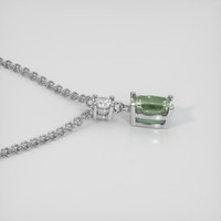 1.10 Ct. Sapphire Necklace, 18K White Gold 3