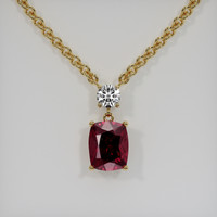 3.89 Ct. Gemstone Necklace, 14K Yellow Gold 1