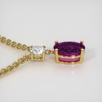 3.83 Ct. Gemstone Necklace, 14K Yellow Gold 3