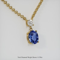 2.06 Ct. Gemstone Necklace, 14K Yellow Gold 2