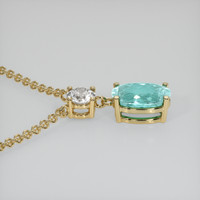 1.82 Ct. Gemstone Pendant, 14K Yellow Gold 3