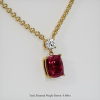 3.89 Ct. Gemstone Pendant, 18K Yellow Gold 2