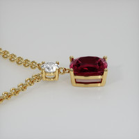 3.89 Ct. Gemstone Pendant, 18K Yellow Gold 3