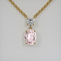 3.10 Ct. Gemstone Pendant, 18K Yellow Gold 1