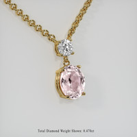 3.10 Ct. Gemstone Pendant, 18K Yellow Gold 2