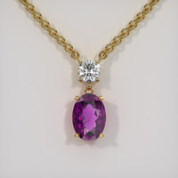 3.83 Ct. Gemstone Pendant, 18K Yellow Gold 1