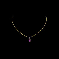 3.83 Ct. Gemstone Necklace, 18K Yellow Gold 4