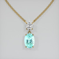 1.82 Ct. Gemstone Necklace, 18K Yellow Gold 1