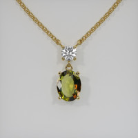 1.73 Ct. Gemstone Pendant, 18K Yellow Gold 1