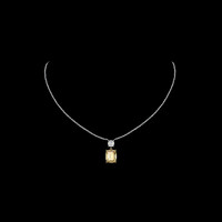 7.99 Ct. Gemstone Pendant, 14K Yellow & White 4