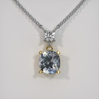 1.18 Ct. Gemstone Necklace, 14K Yellow & White 1