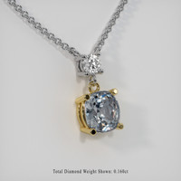 1.18 Ct. Gemstone Necklace, 14K Yellow & White 2