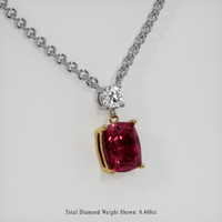 3.89 Ct. Gemstone Pendant, 18K Yellow & White 2