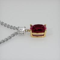 3.89 Ct. Gemstone Pendant, 18K Yellow & White 3