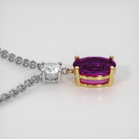 3.83 Ct. Gemstone Necklace, 18K Yellow & White 3