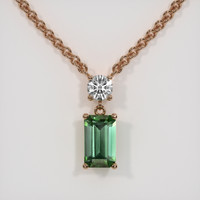 2.07 Ct. Gemstone Necklace, 14K Rose Gold 1