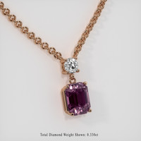 2.80 Ct. Gemstone Necklace, 14K Rose Gold 2