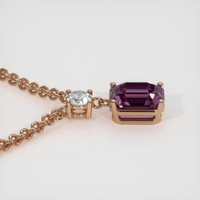 2.80 Ct. Gemstone Necklace, 14K Rose Gold 3