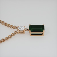 3.17 Ct. Gemstone Necklace, 14K Rose Gold 3