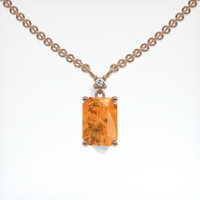 2.04 Ct. Gemstone Necklace, 14K Rose Gold 1