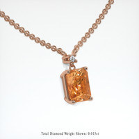 2.04 Ct. Gemstone Necklace, 14K Rose Gold 2