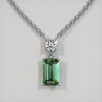 2.07 Ct. Gemstone Necklace, 14K White Gold 1