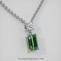 2.07 Ct. Gemstone Necklace, 14K White Gold 2