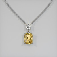 1.68 Ct. Gemstone Necklace, 14K White Gold 1