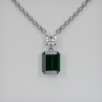 3.17 Ct. Gemstone Necklace, 14K White Gold 1