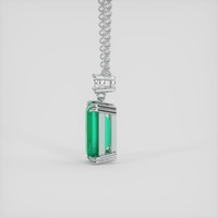 2.51 Ct. Emerald Necklace, 18K White Gold 3
