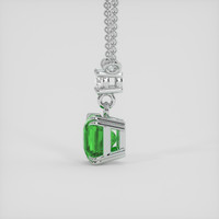 1.02 Ct. Green Tsavorite Garnet Necklace, 18K White Gold 3