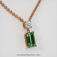 2.07 Ct. Gemstone Necklace, 18K White Gold 2