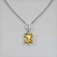1.68 Ct. Gemstone Pendant, 18K White Gold 1