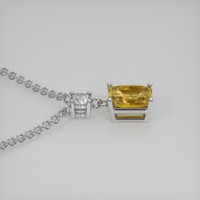 1.68 Ct. Gemstone Pendant, 18K White Gold 3