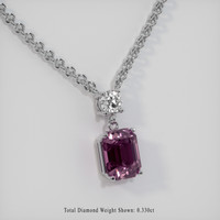 2.80 Ct. Gemstone Necklace, 18K White Gold 2